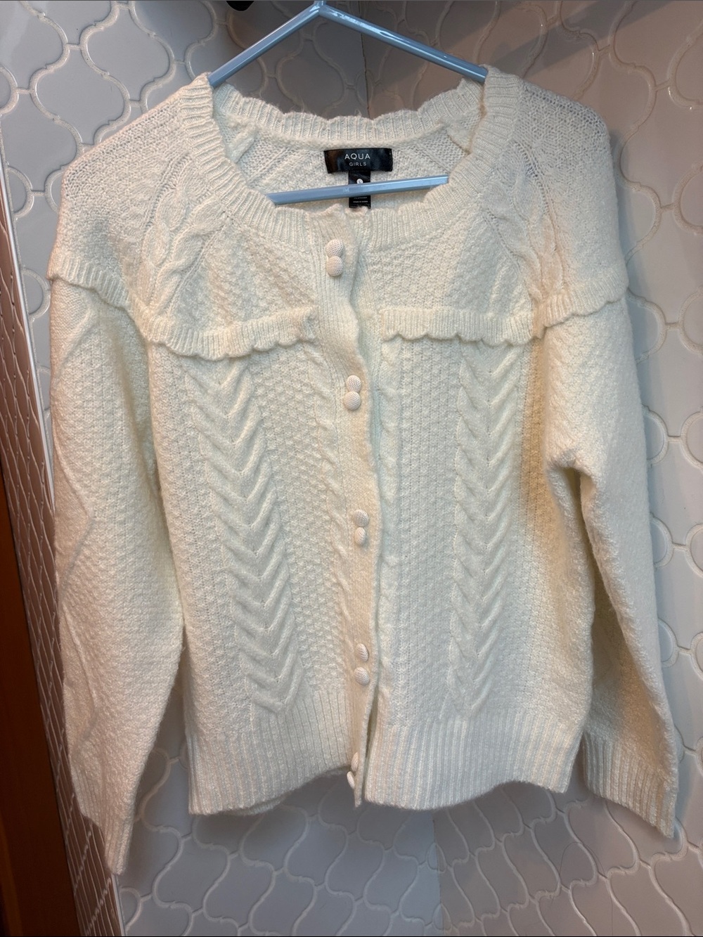 Bloomingdale’s Aqua Cardigan